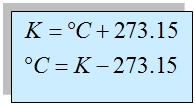 Ecuaciones para las escalas de temperatura