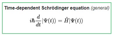 Time dependent Scrodinger equation