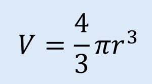 volumen es cuatro tercios pi por erre al cubo