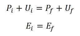 ecuaciones de ley de conservación de la energía