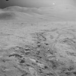 Las huellas de los astronautas de Apolo 15 en la luna