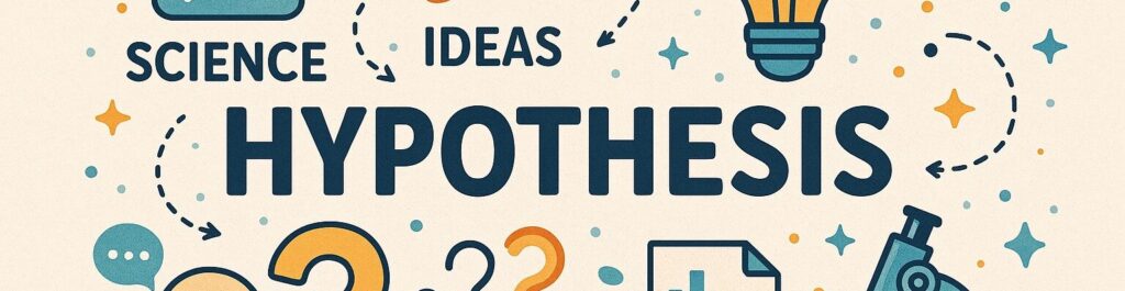 Hipótesis, ciencia, ideas, preguntas y elementos de investigación.