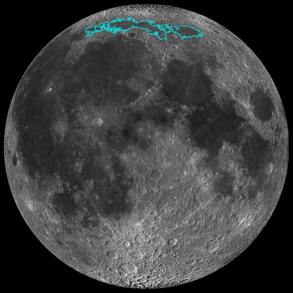 La luna y sus cráteres