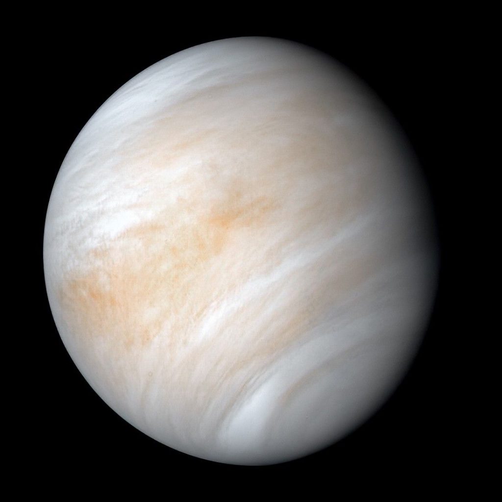 Planeta Venus visto por el Mariner 10 en el 1974.