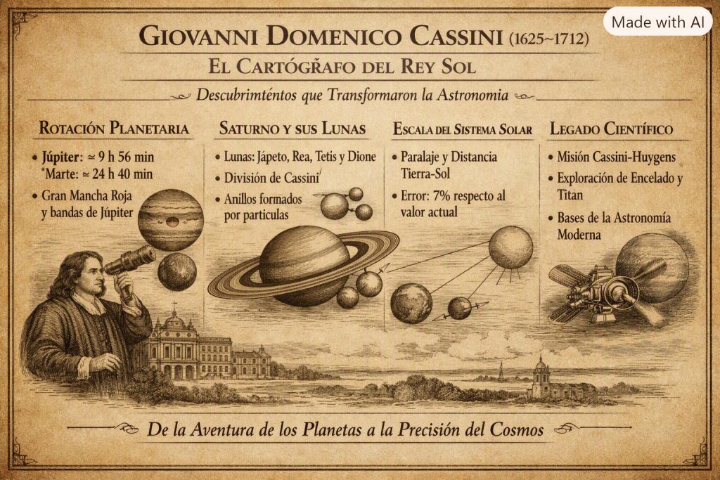Descubrimientos que transformaron la astronomía: Giovanni Domenico Cassini