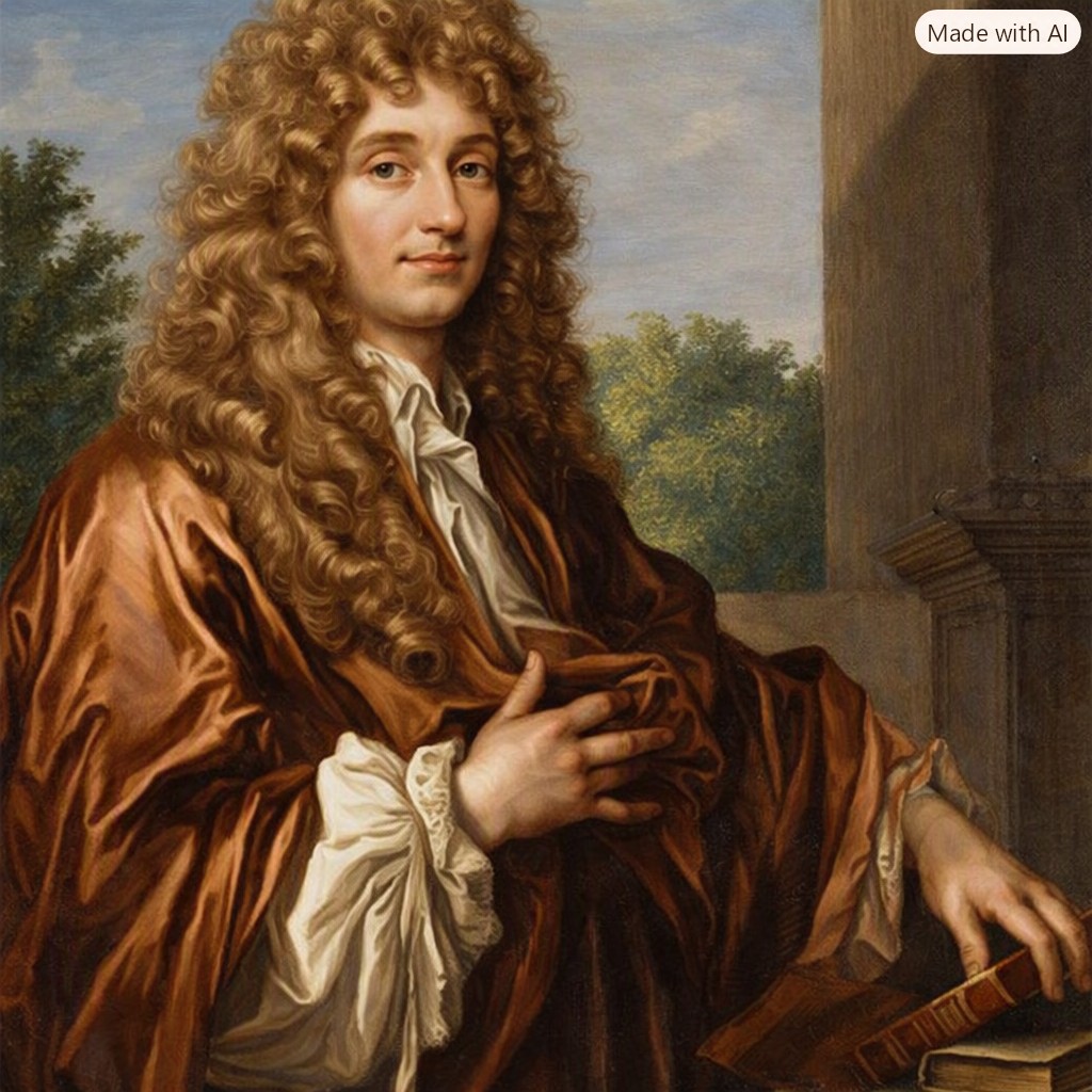 Retrato de Christiaan Huygens