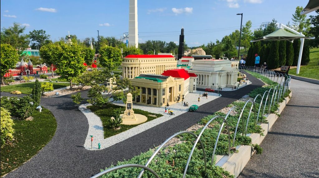 ciudad hecha usando bloques de LEGO